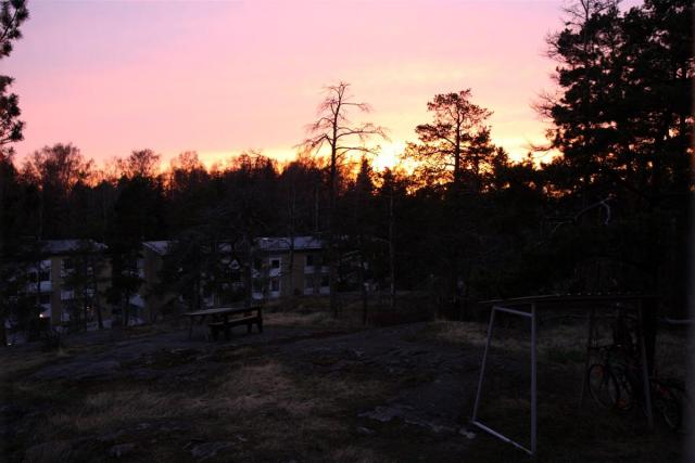 Toukokuinen auringonlasku